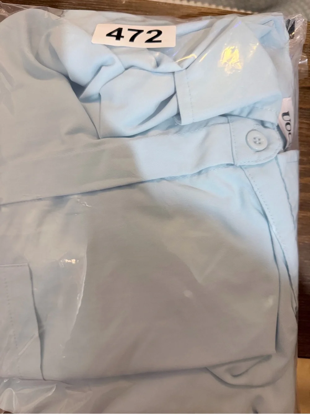 Uoozee Women’s Light Blue Long SleeveButton Shirt Dress Size M